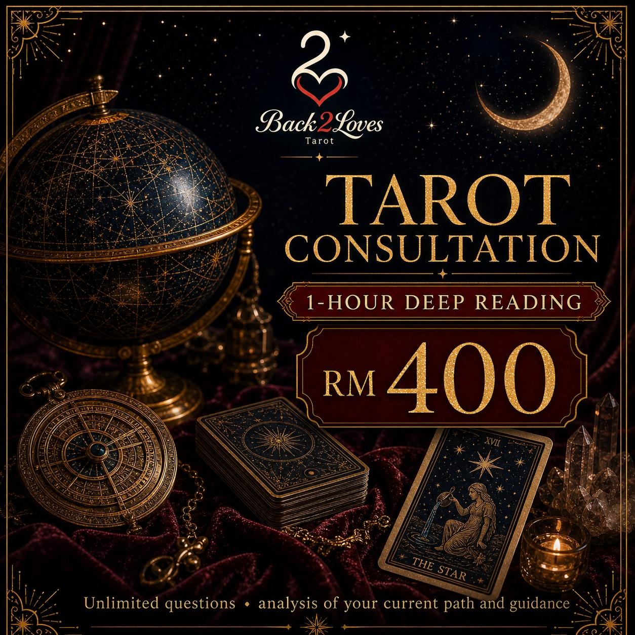 Tarot Consultation: 1-Hour Deep Reading